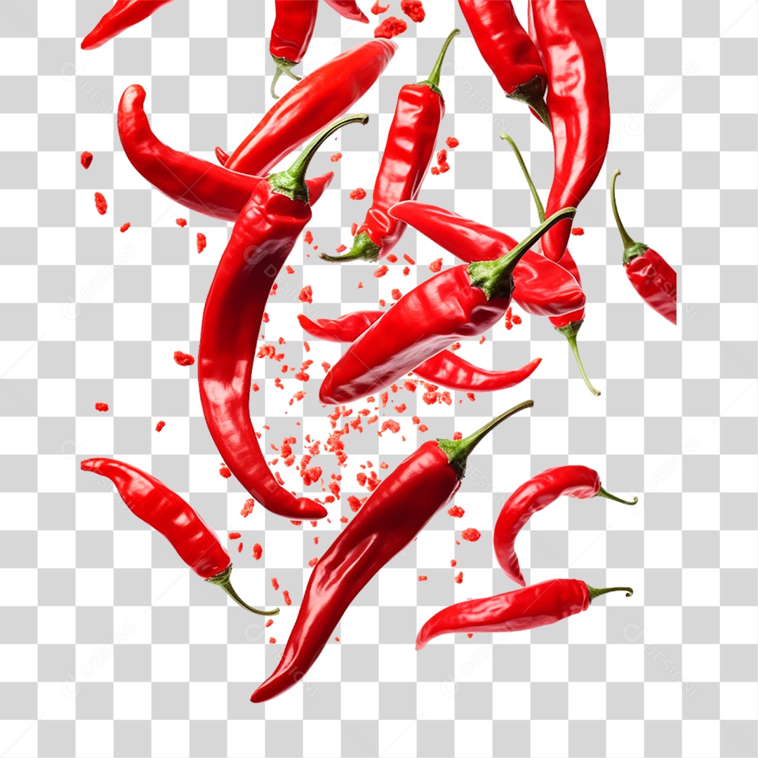 Pimentas Maduras PNG Transparente