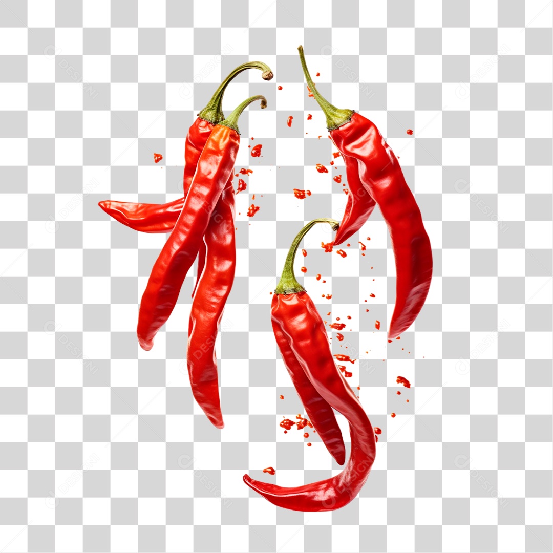 Pimentas Maduras PNG Transparente