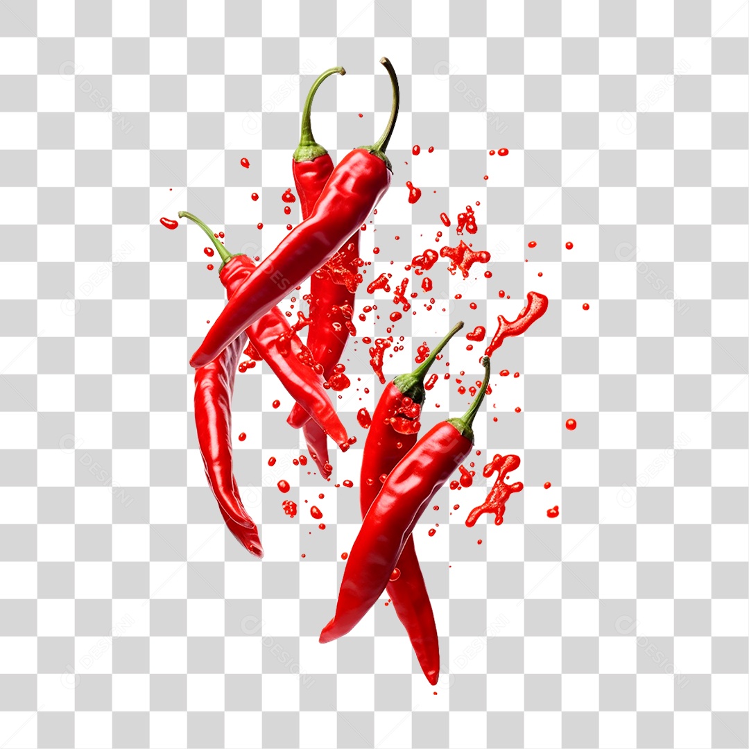 Pimentas Maduras PNG Transparente