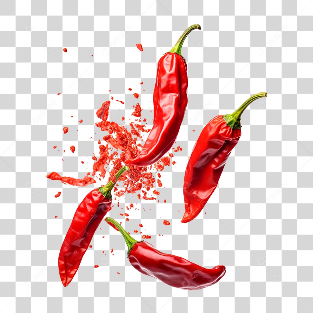 Pimentas Maduras PNG Transparente