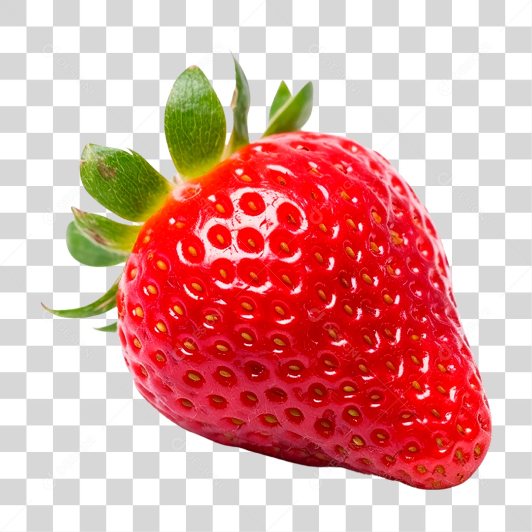 Morango Maduro PNG Transparente