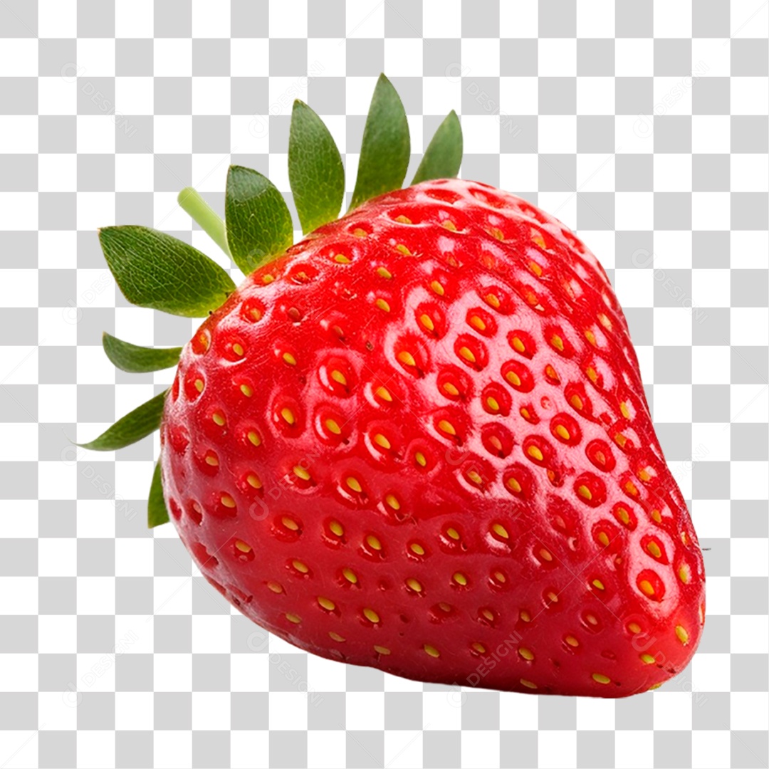 Fruta Morango PNG Transparente