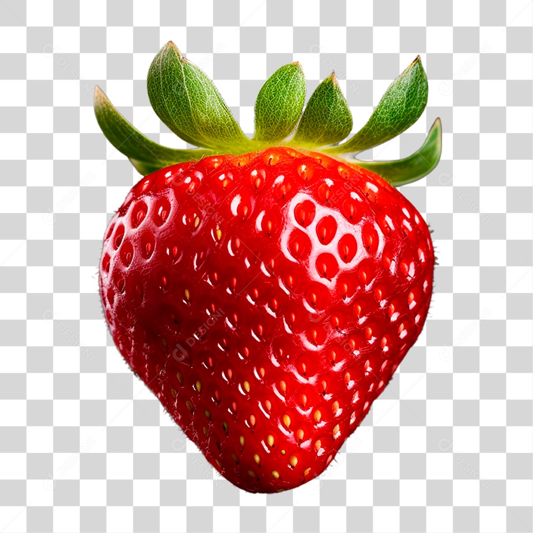 Fruta Morango PNG Transparente