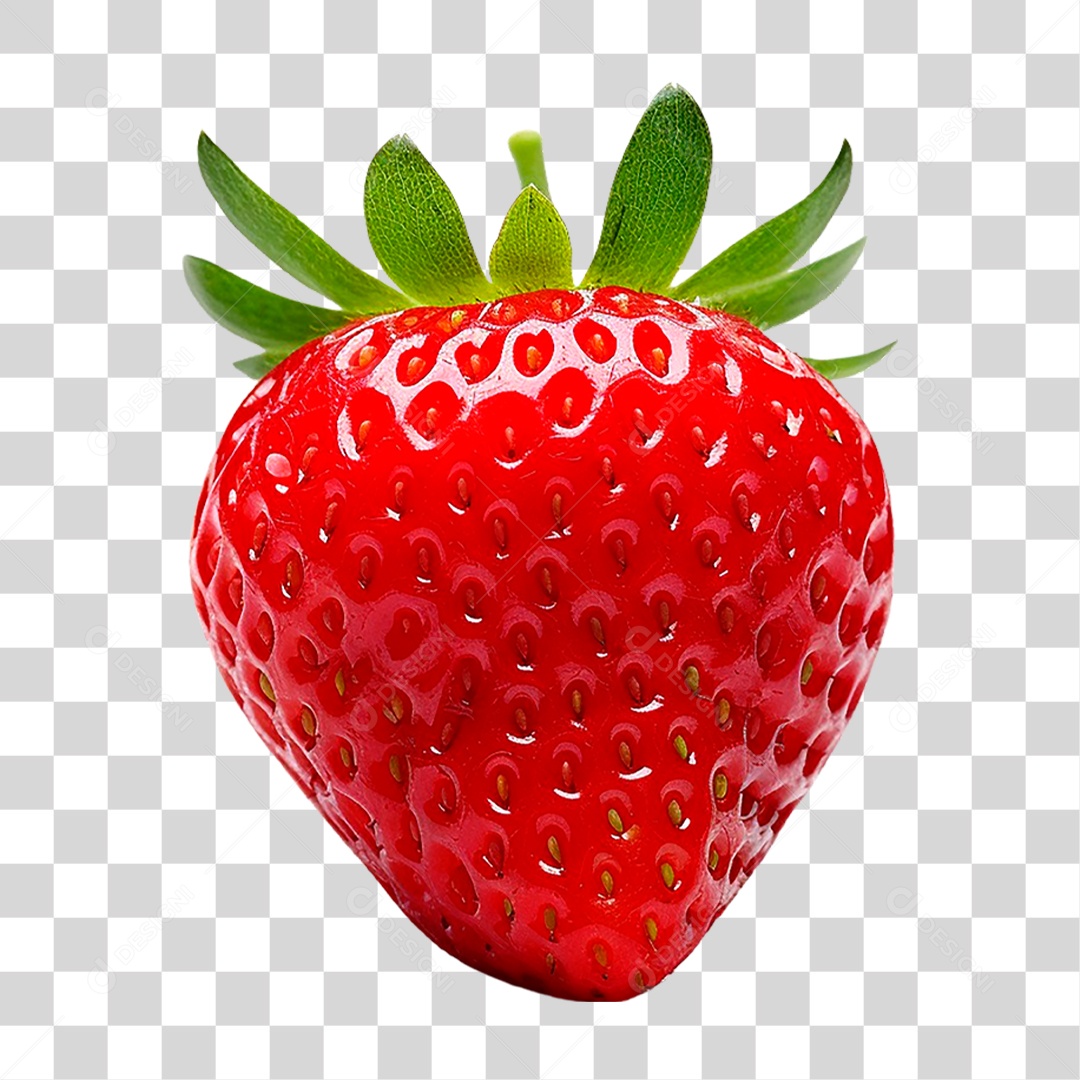 Morango Maduro PNG Transparente