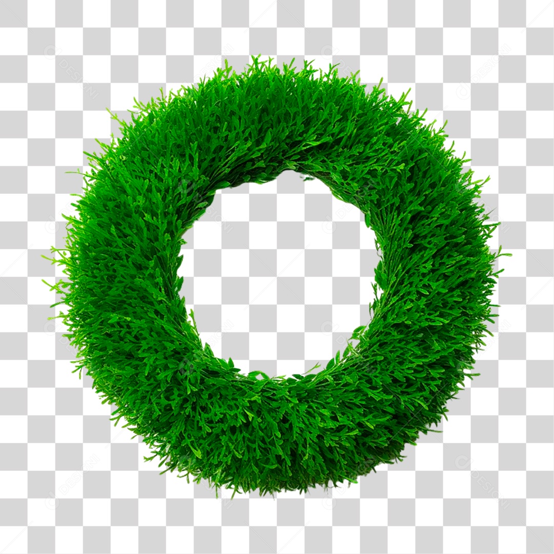 Grama Verde em Círculo PNG Transparente