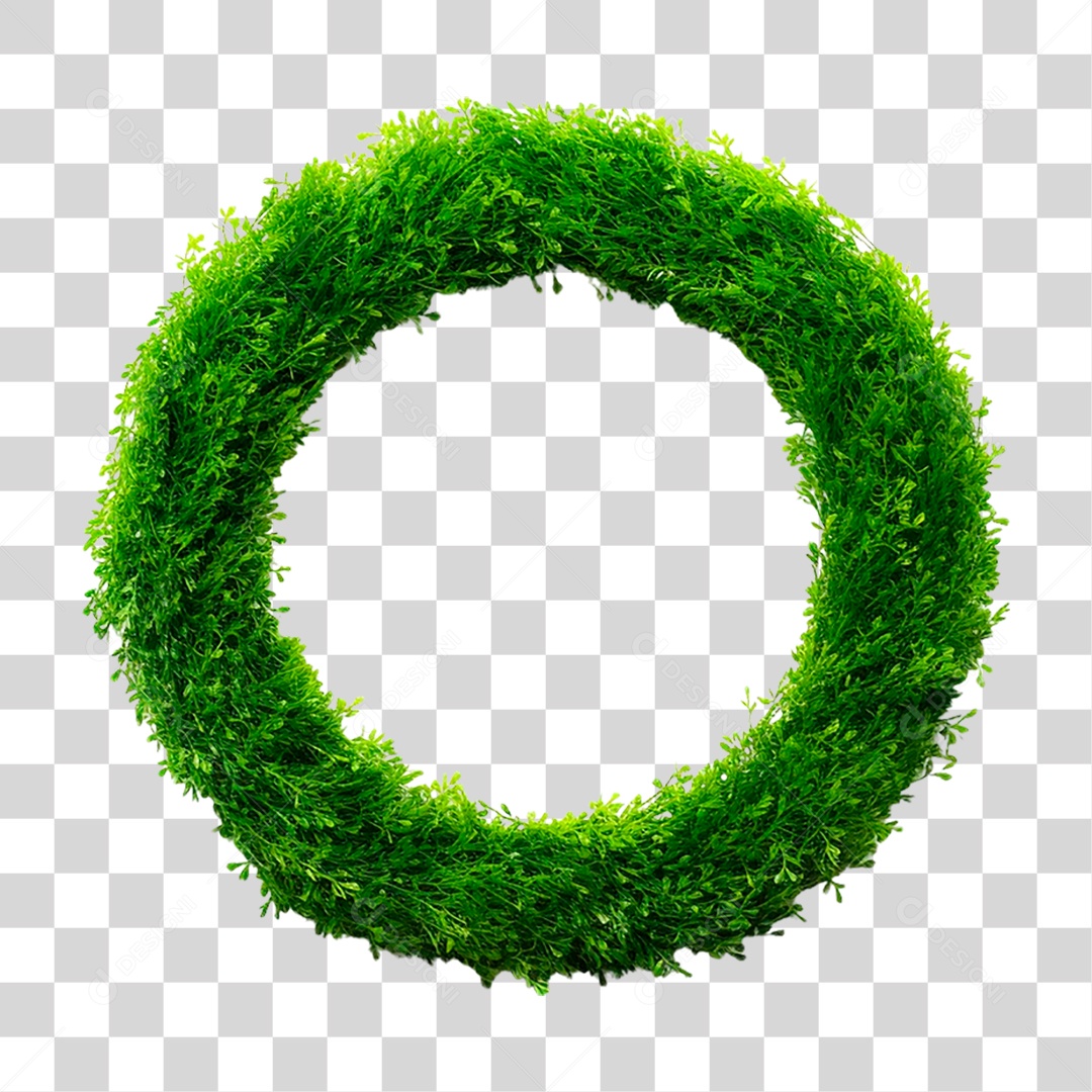 Grama Verde em Círculo PNG Transparente