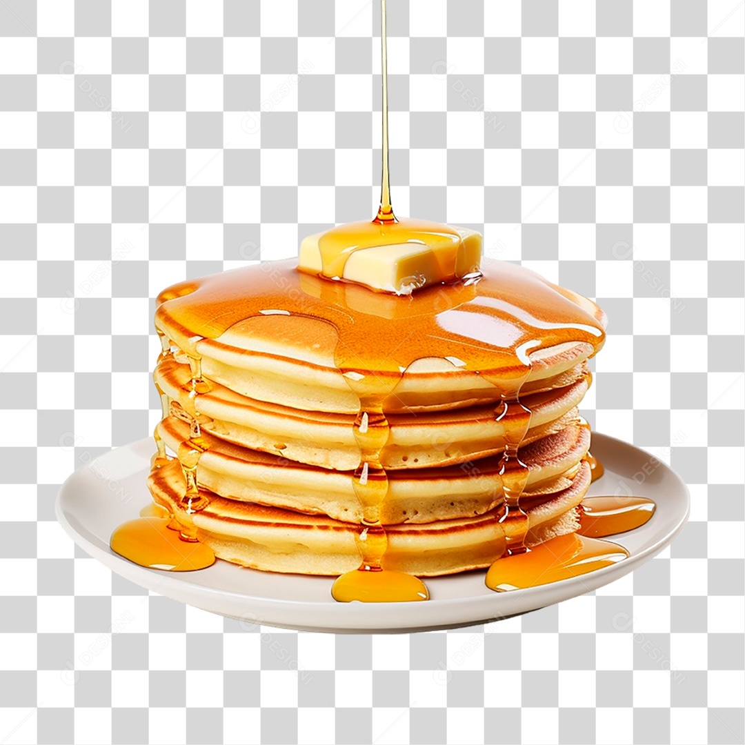 Prato de Panquecas PNG Transparente