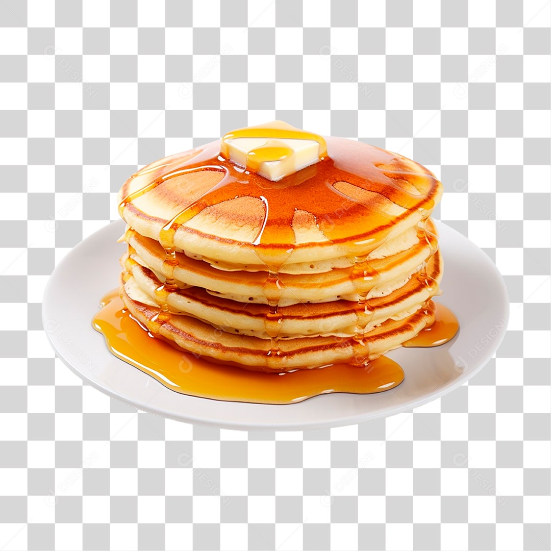 Prato de Panquecas PNG Transparente