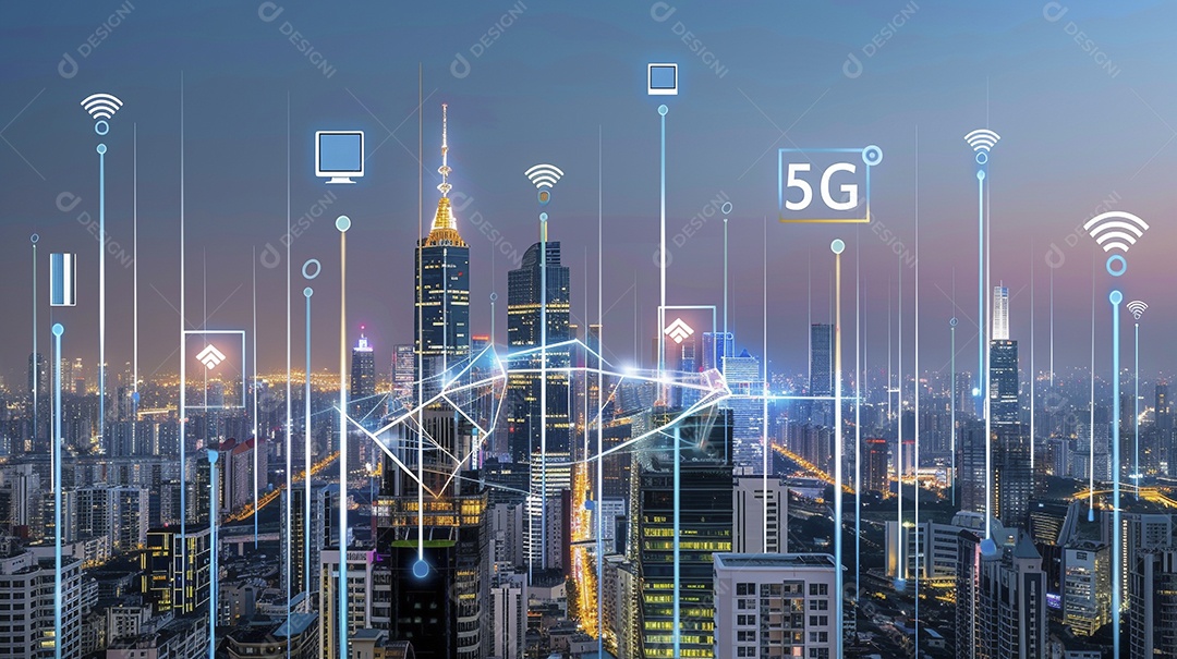 Fundo de tecnologia de rede 5g