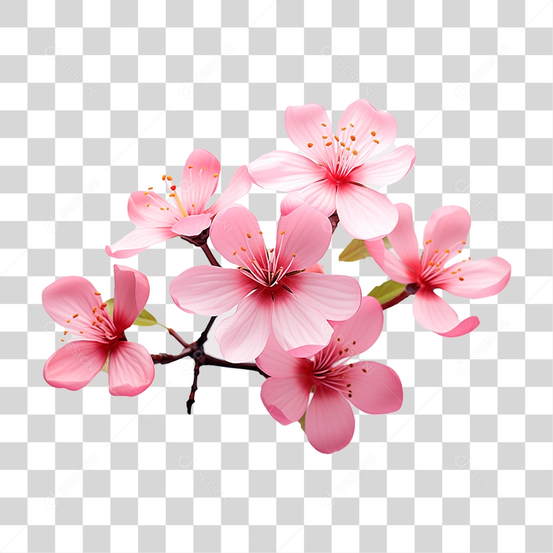 Flores Rosa PNG Transparente