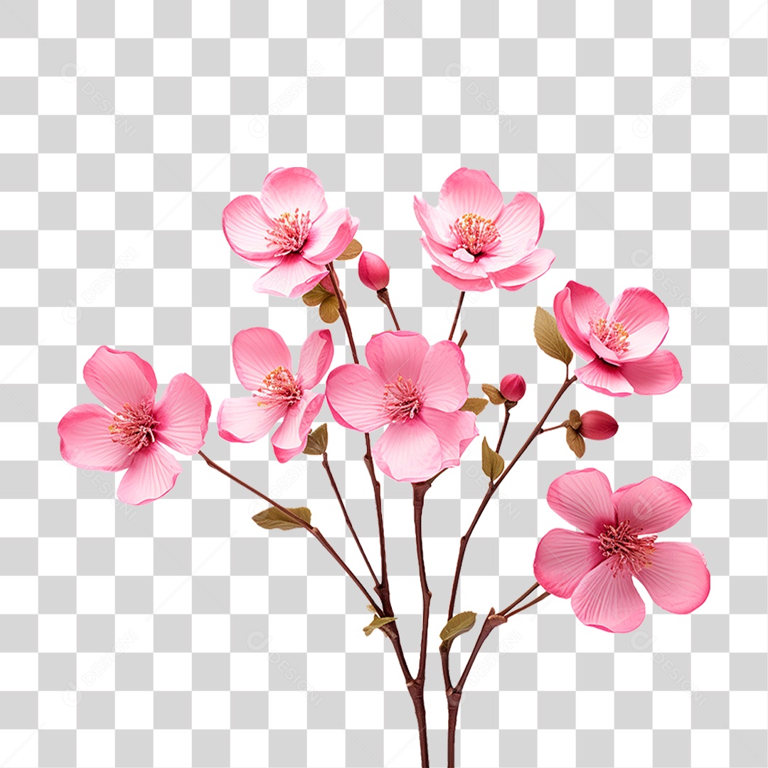 Flores Rosa PNG Transparente