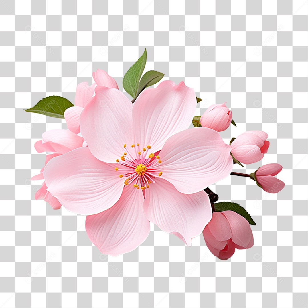 Flor de Magnólia PNG Transparente