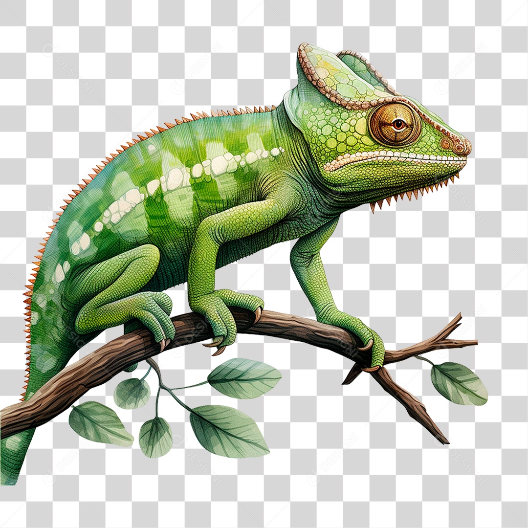 Camaleão Pantera PNG Transparente