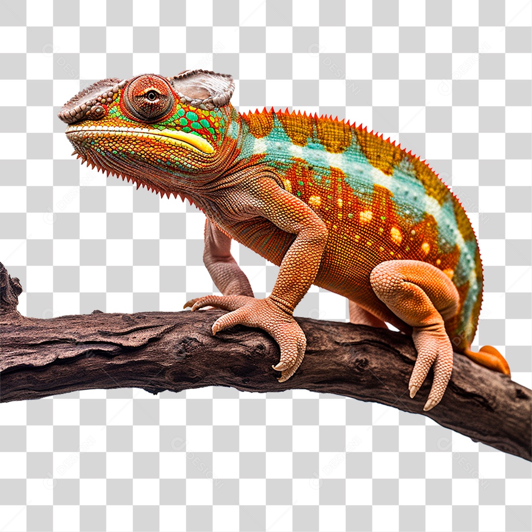 Camaleão Pantera PNG Transparente