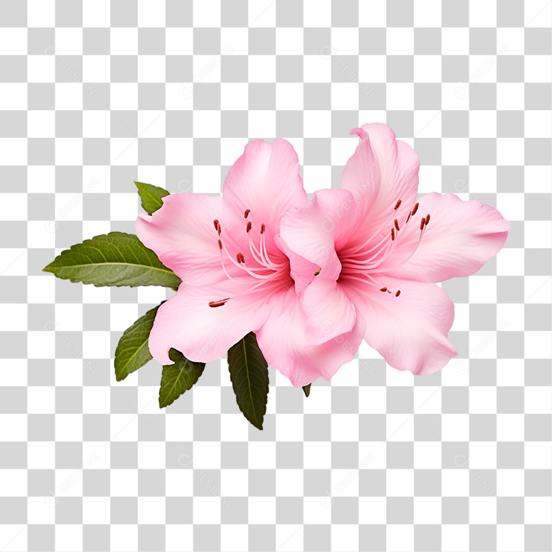 Flor Azaleia PNG Transparente