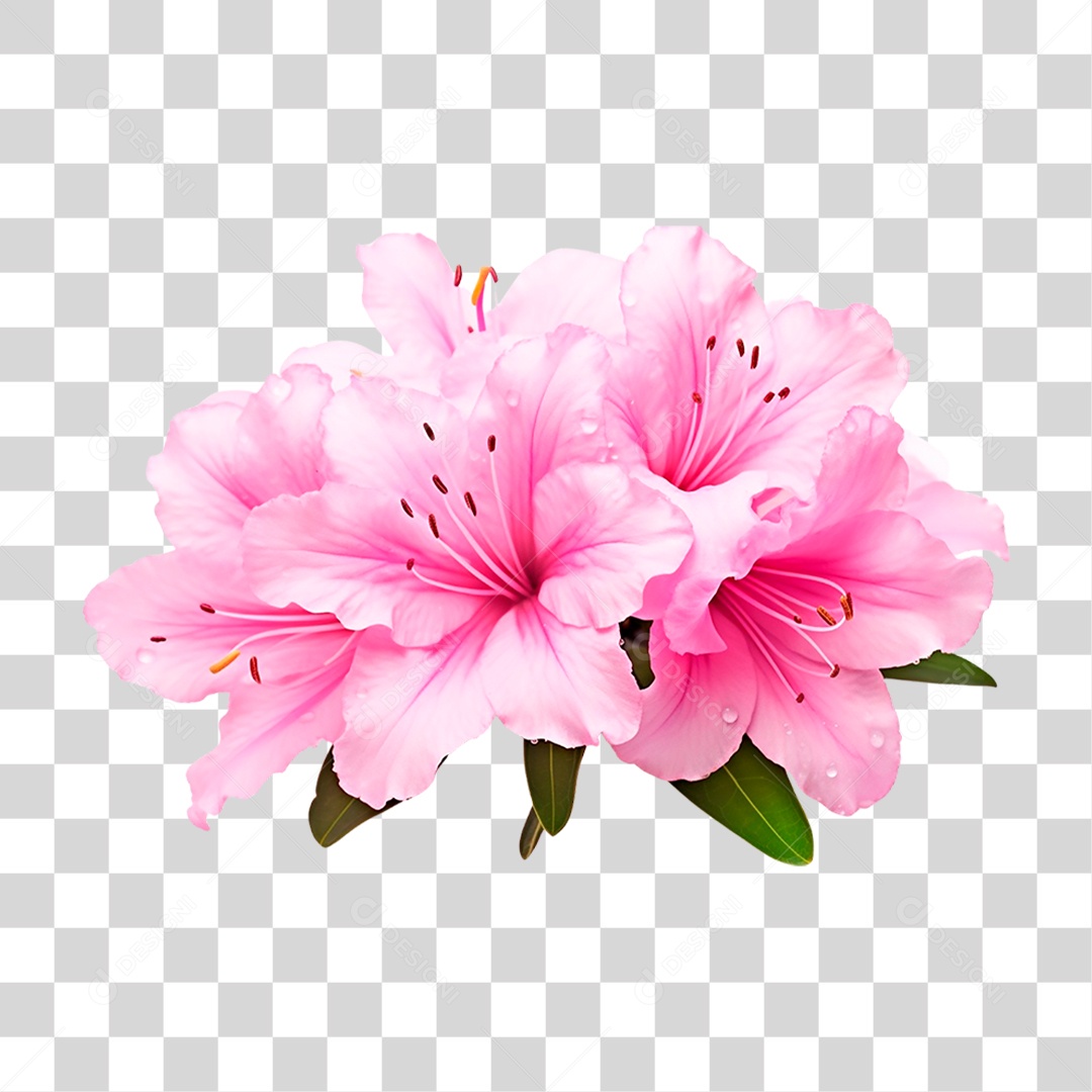 Flor Azaleia PNG Transparente