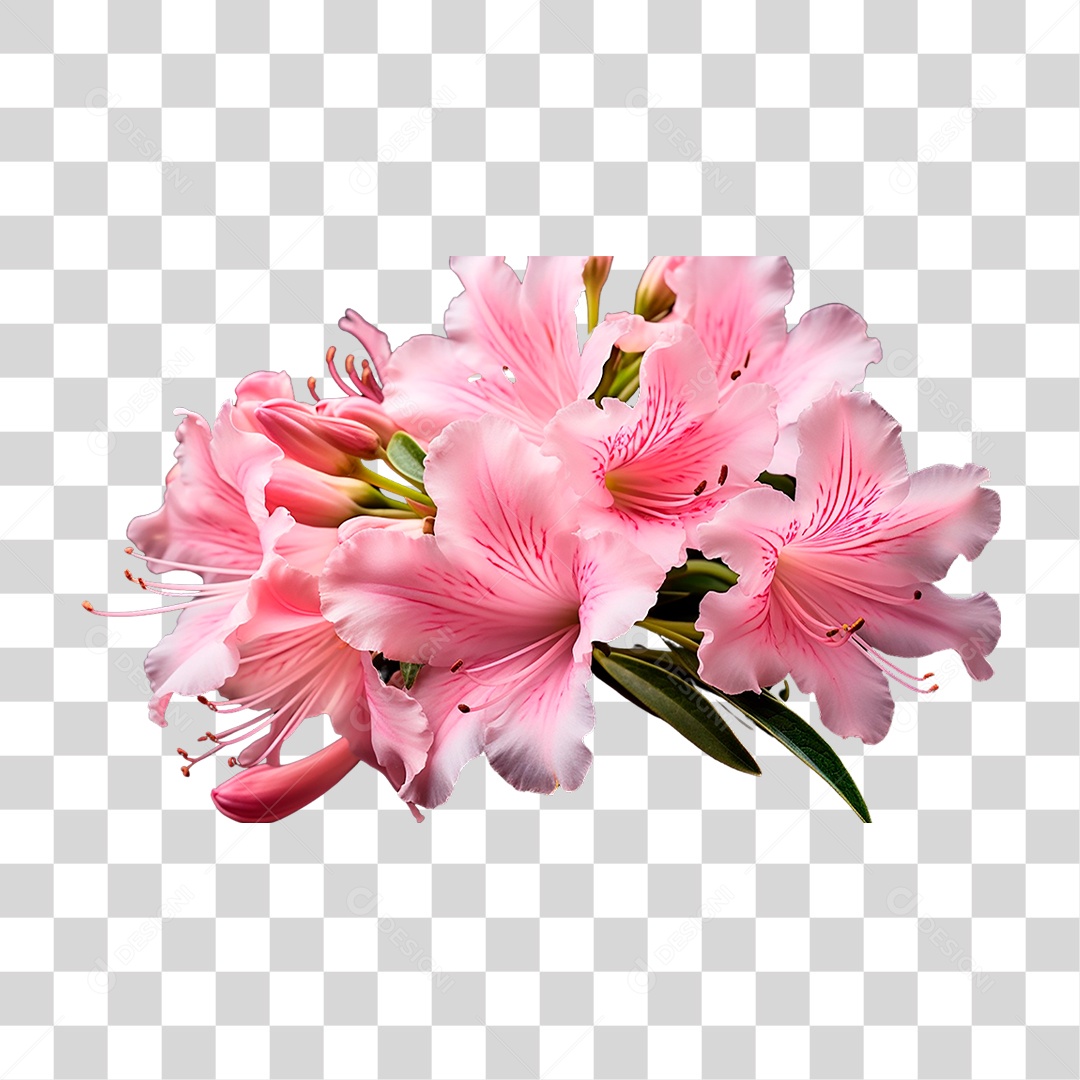Flor Azaleia PNG Transparente