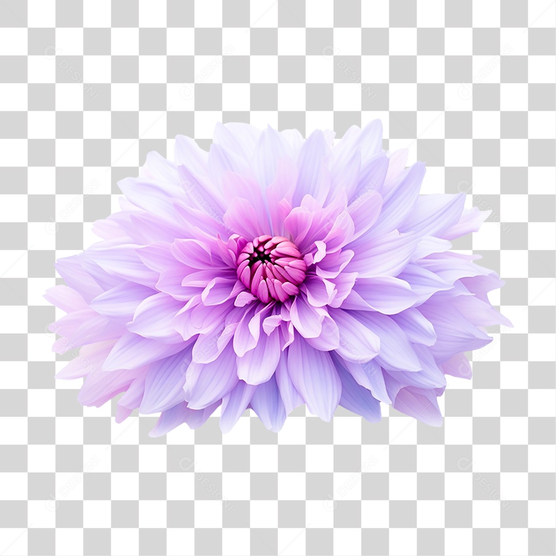 Flor Roxa PNG Transparente