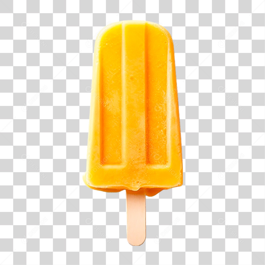 Picolé de Laranja PNG Transparente