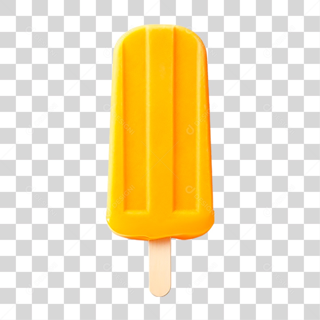 Picolé de Laranja PNG Transparente