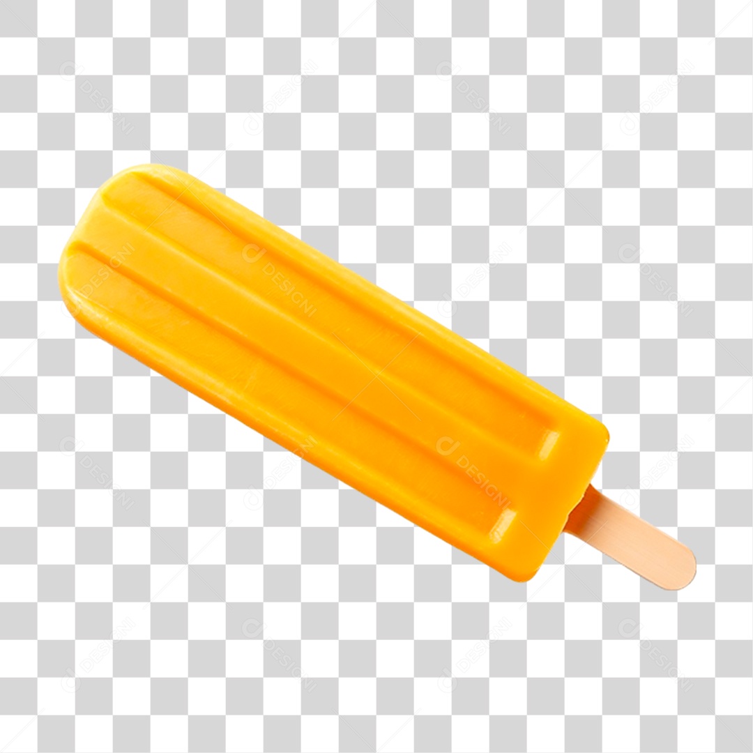 Picolé de Laranja PNG Transparente