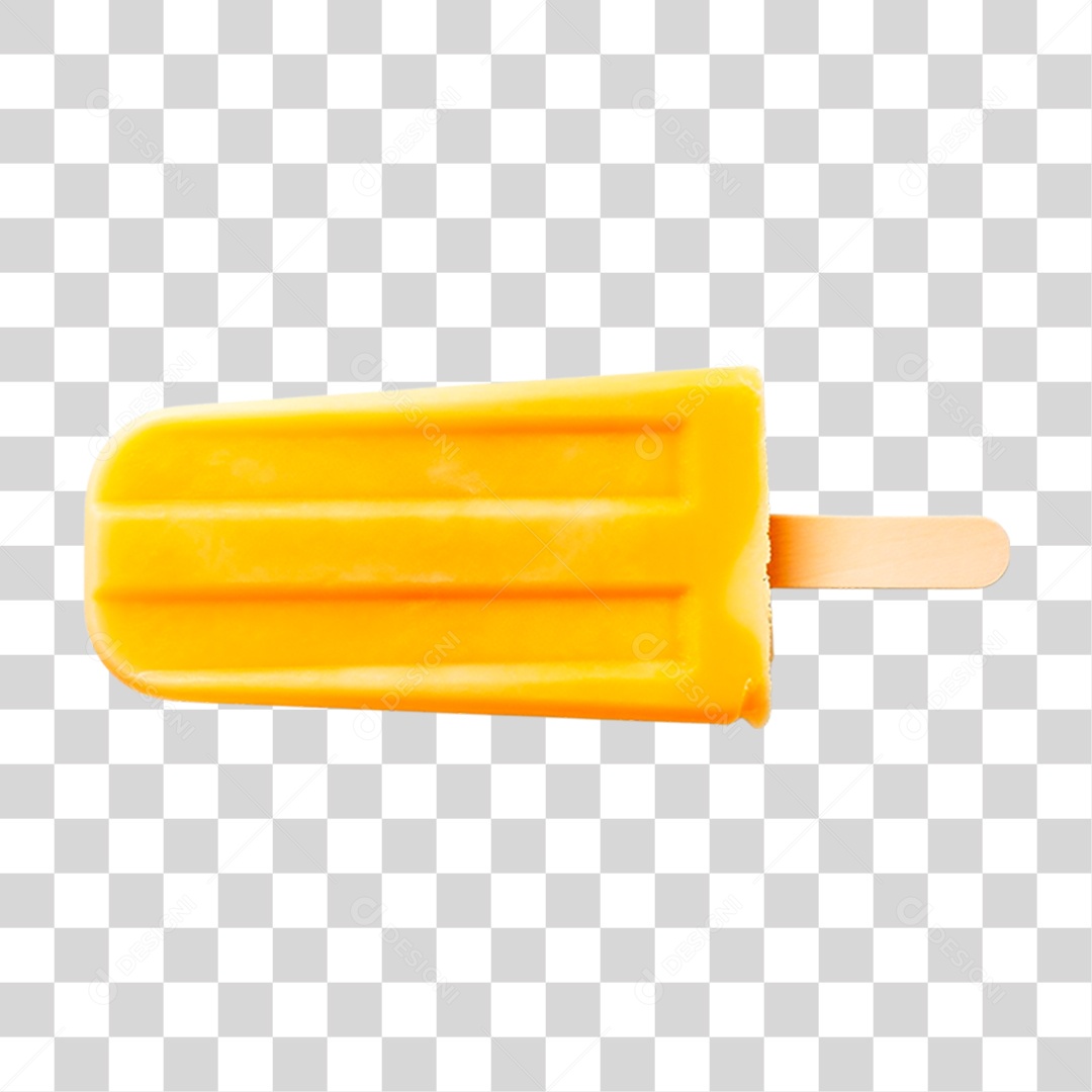 Picolé de Laranja PNG Transparente