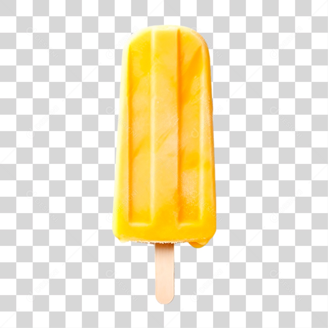 Picolé de Laranja PNG Transparente