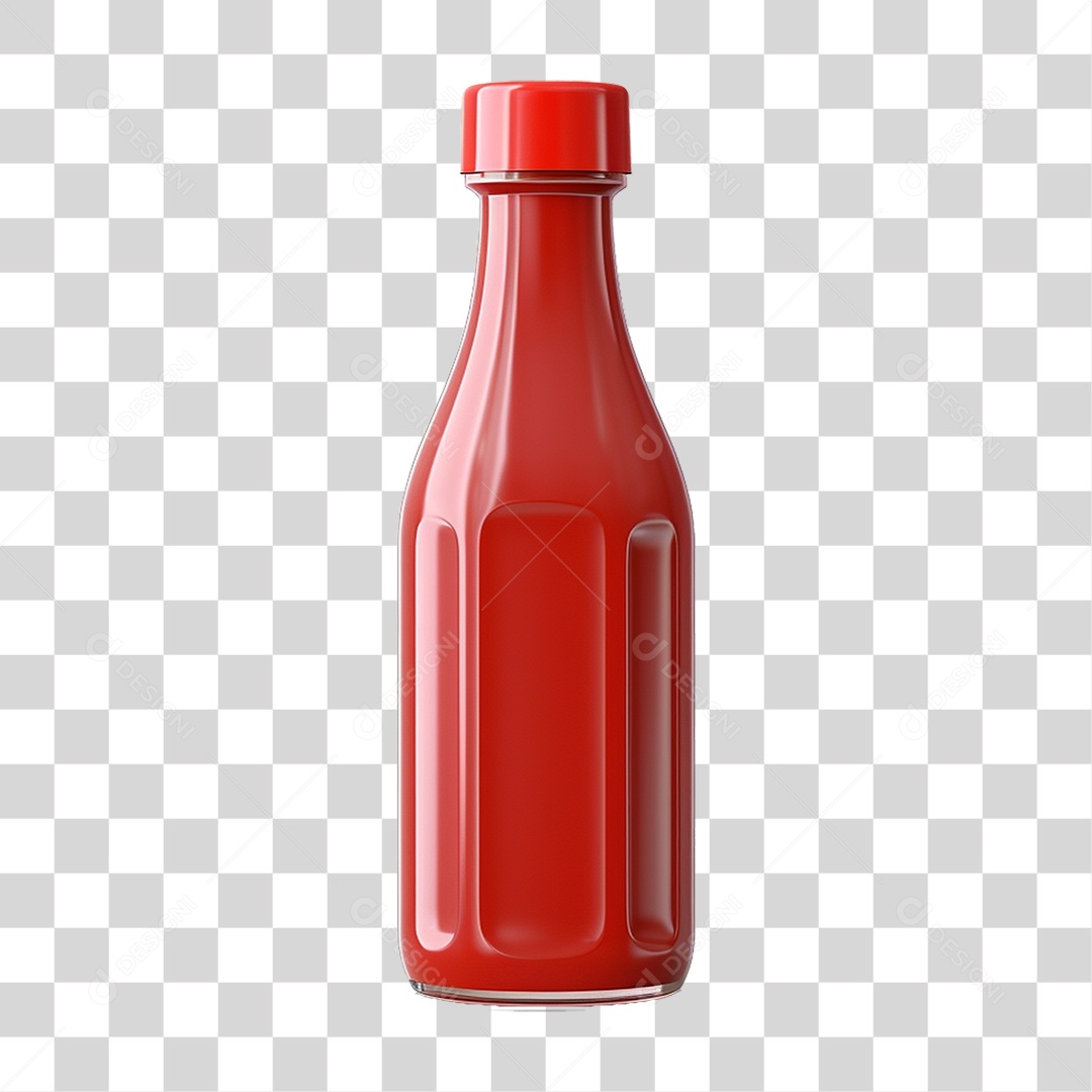 Garrafa de ketchup PNG Transparente