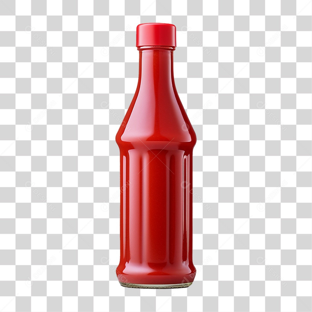 Garrafa de ketchup PNG Transparente