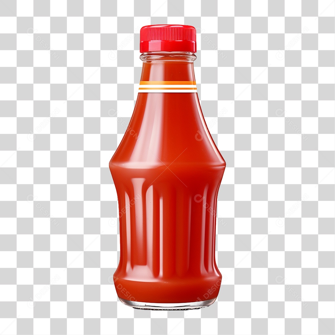 Garrafa de ketchup PNG Transparente