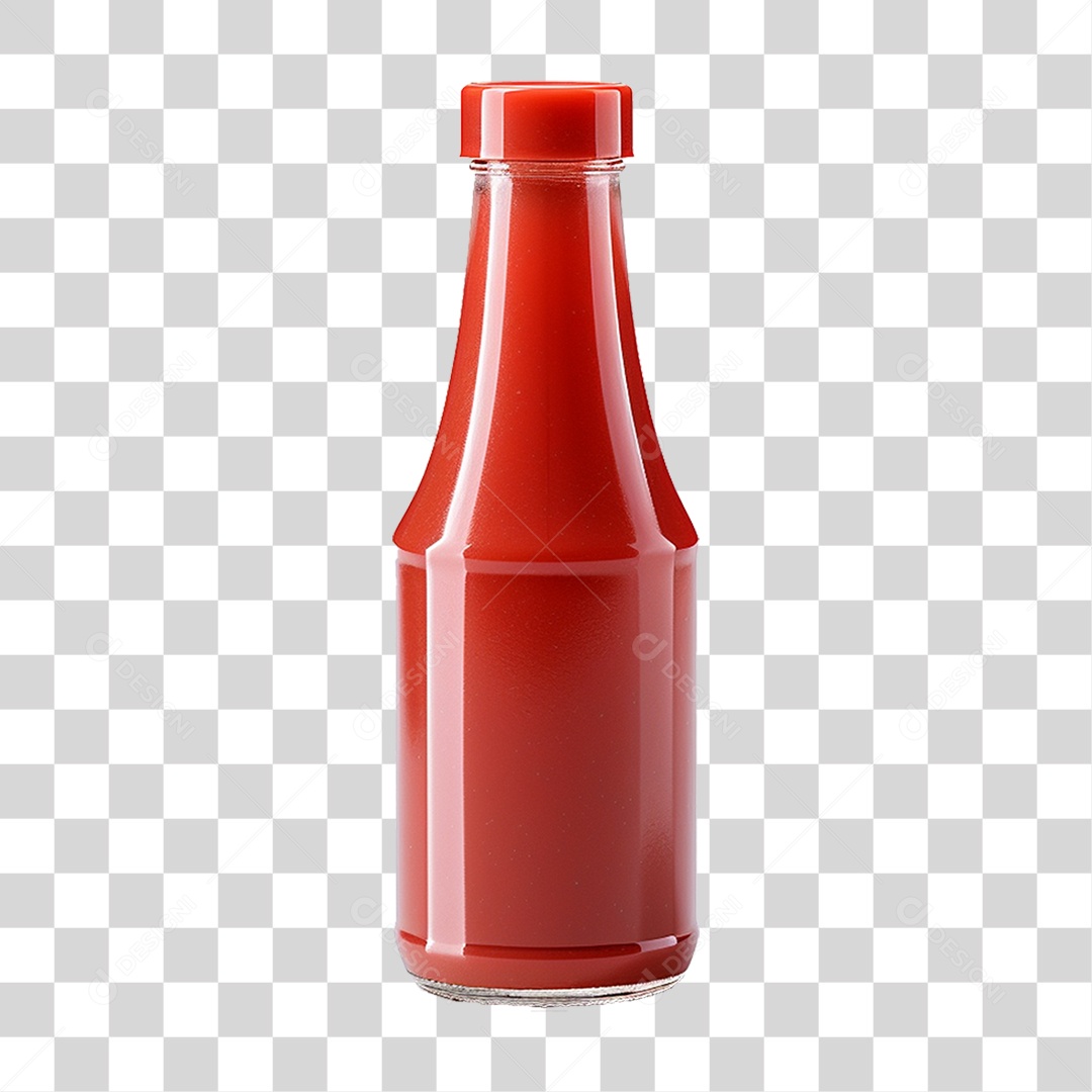 Garrafa de ketchup PNG Transparente