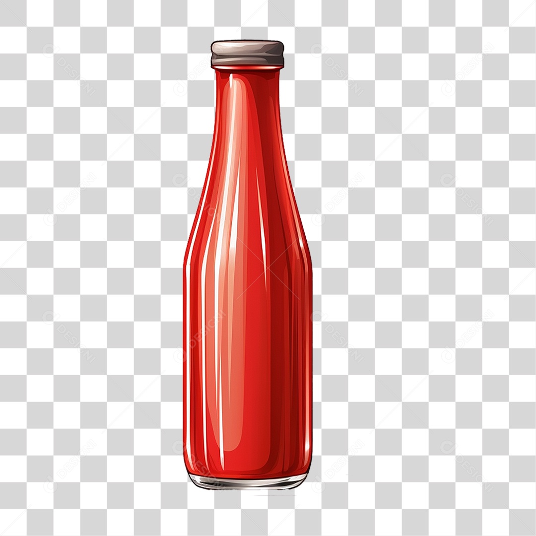 Garrafa de ketchup PNG Transparente