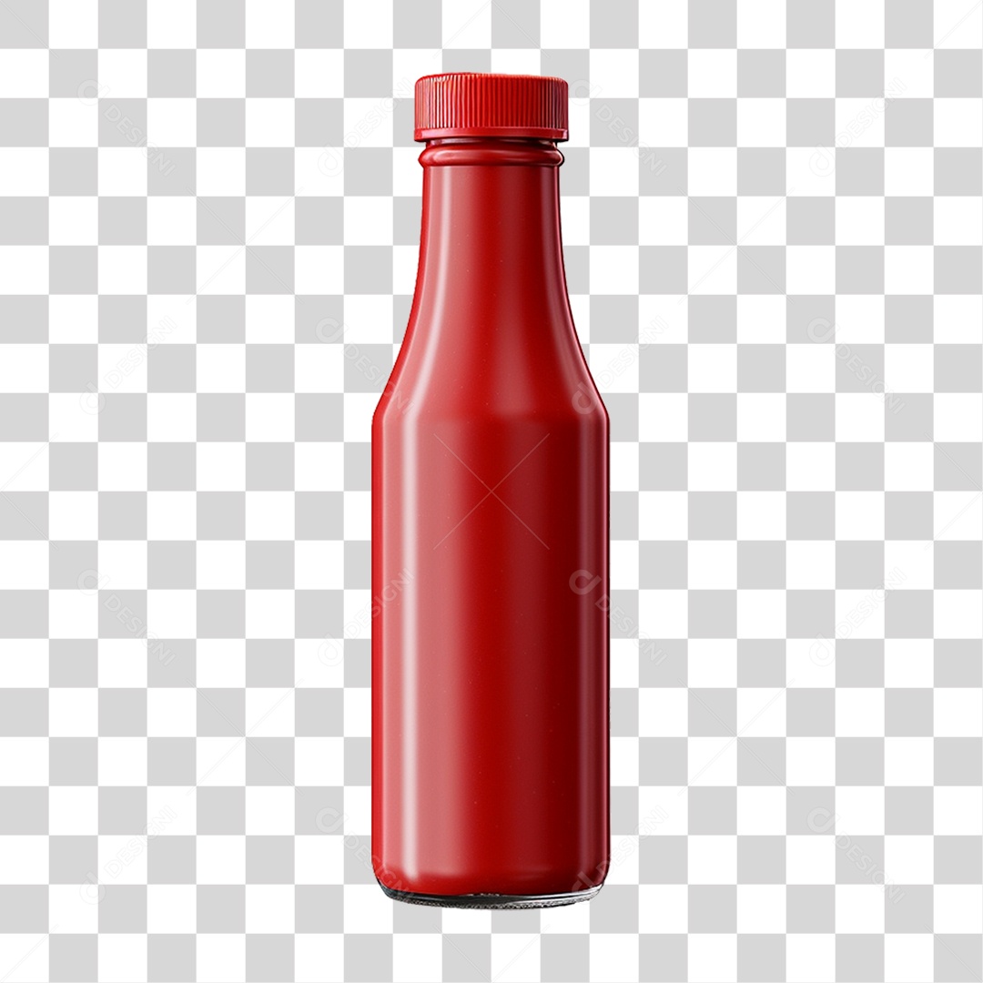 Garrafa de ketchup PNG Transparente