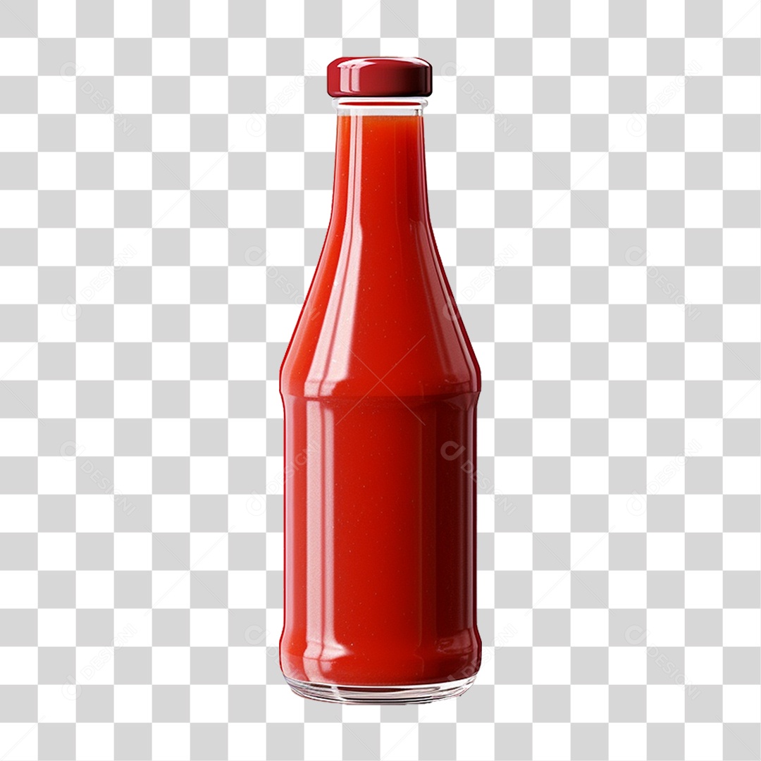 Garrafa de ketchup PNG Transparente