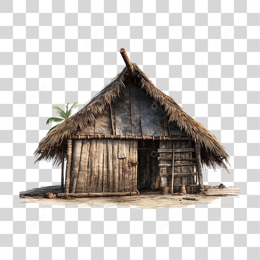 Cabana de Palha PNG Transparente