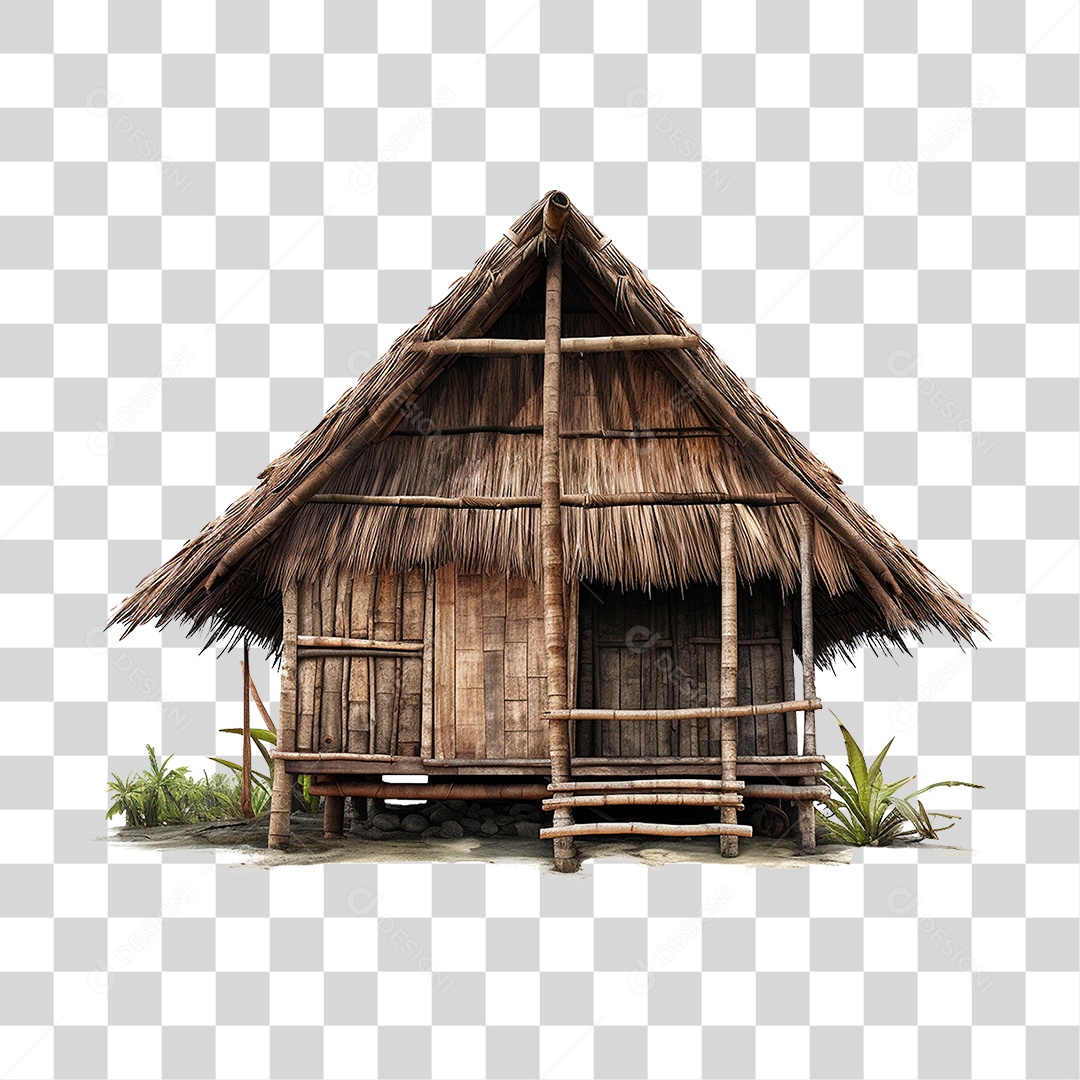 Cabana de Palha PNG Transparente