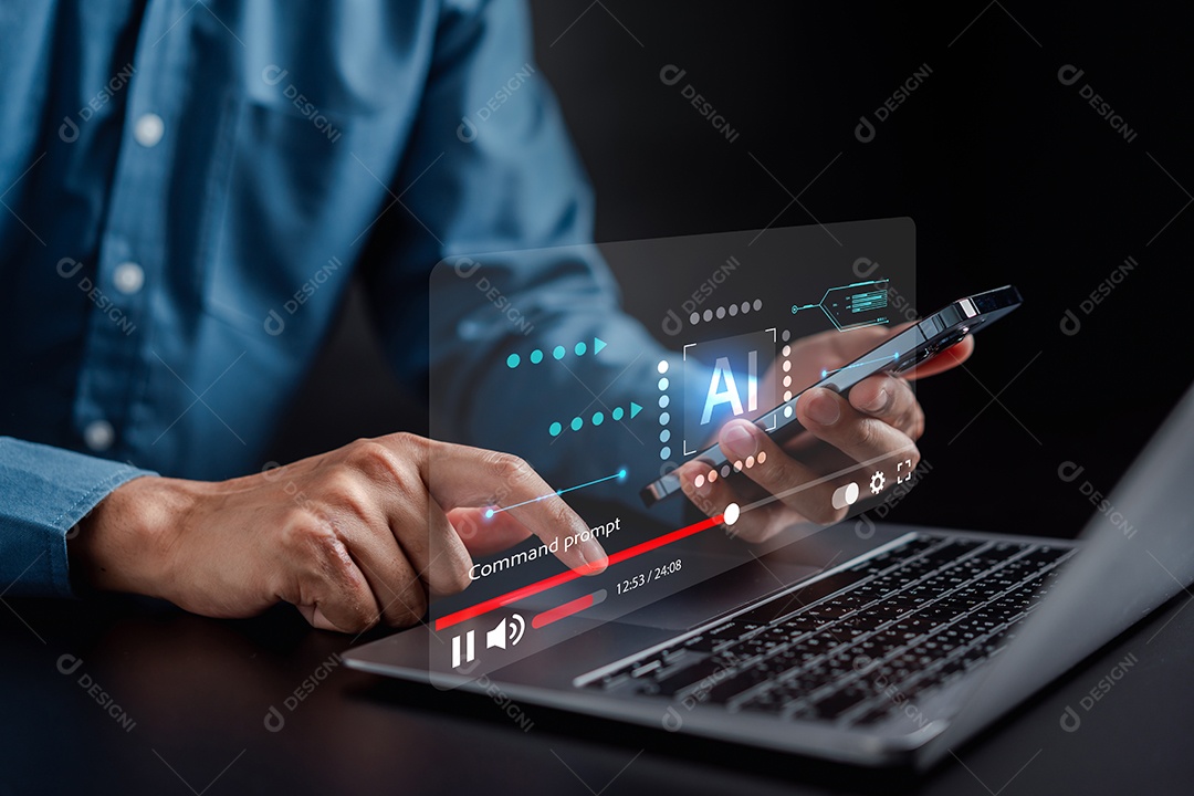 Homem jovem empresário em seu escritório