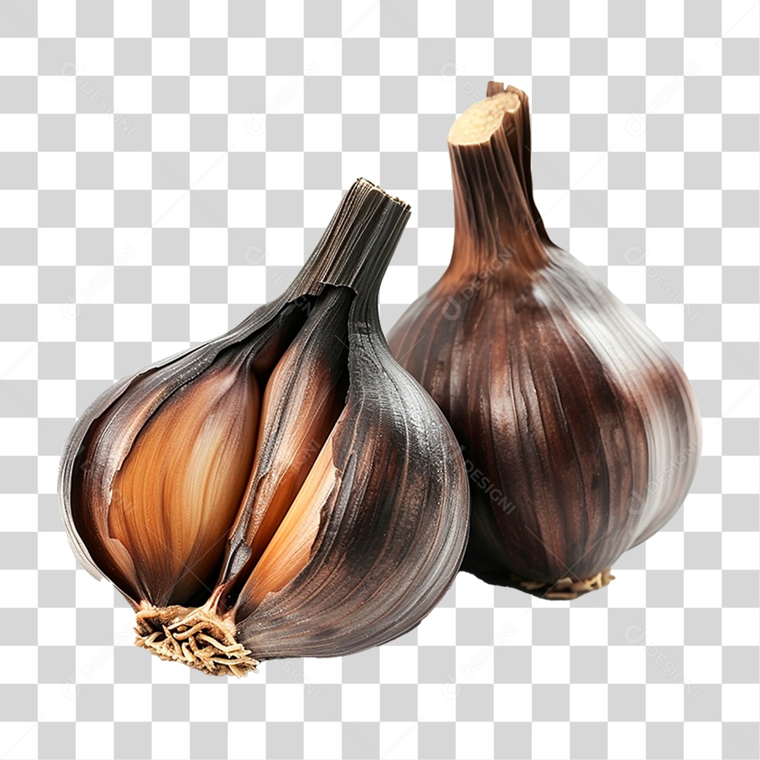 Alhos Preto PNG Transparente