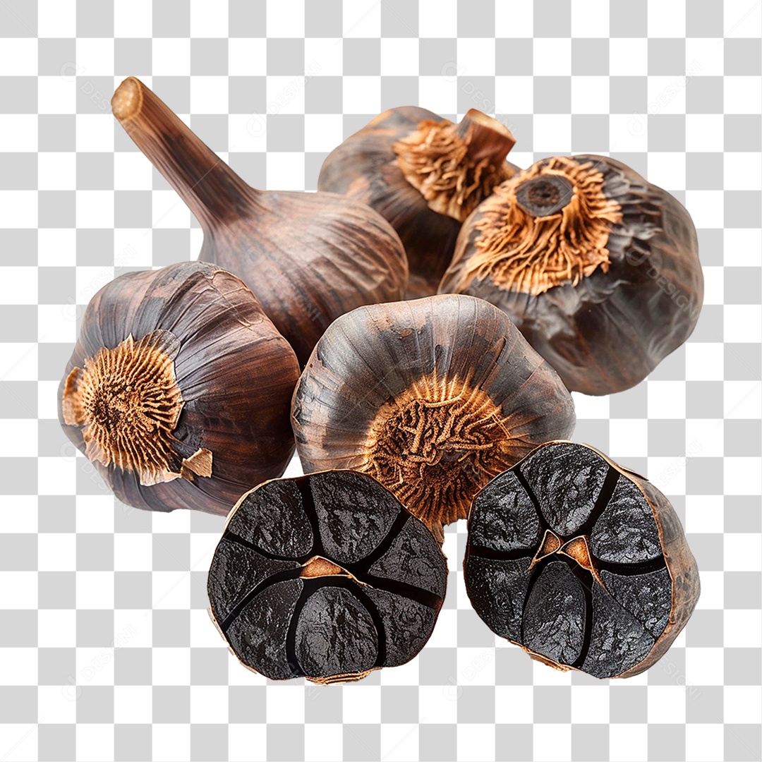 Alhos Preto PNG Transparente
