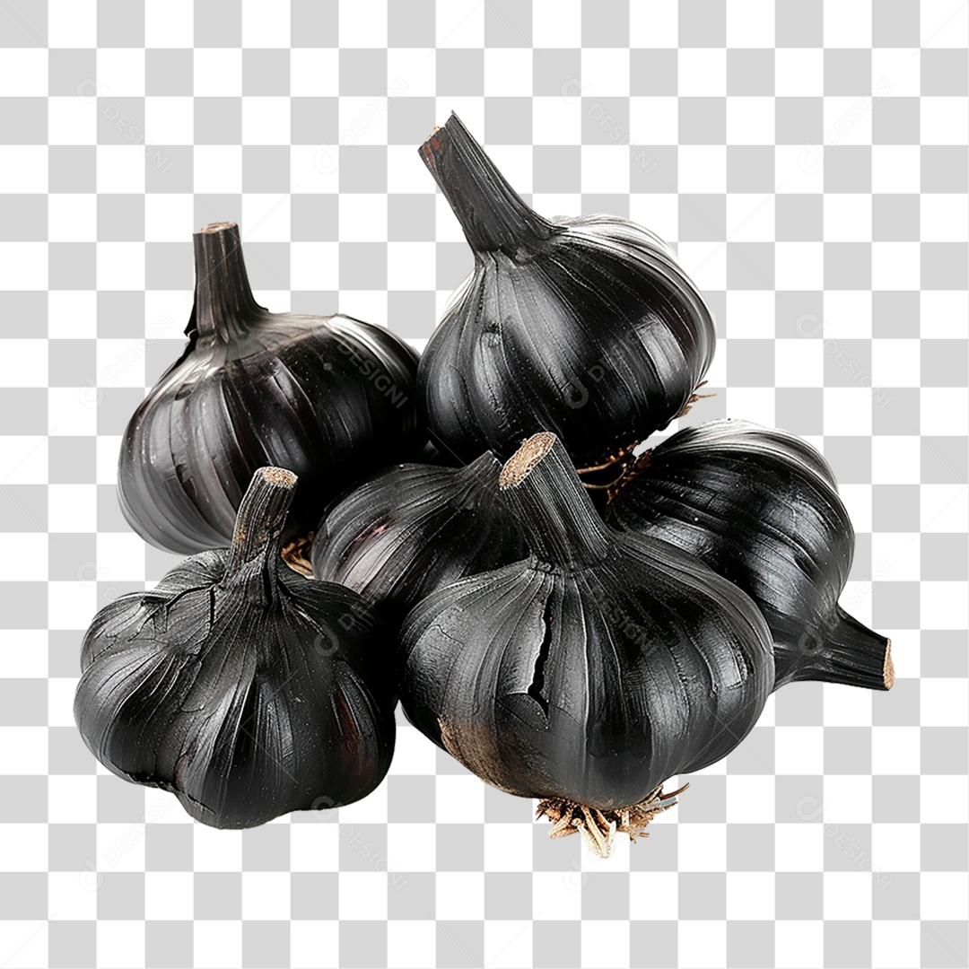 Alhos Preto PNG Transparente