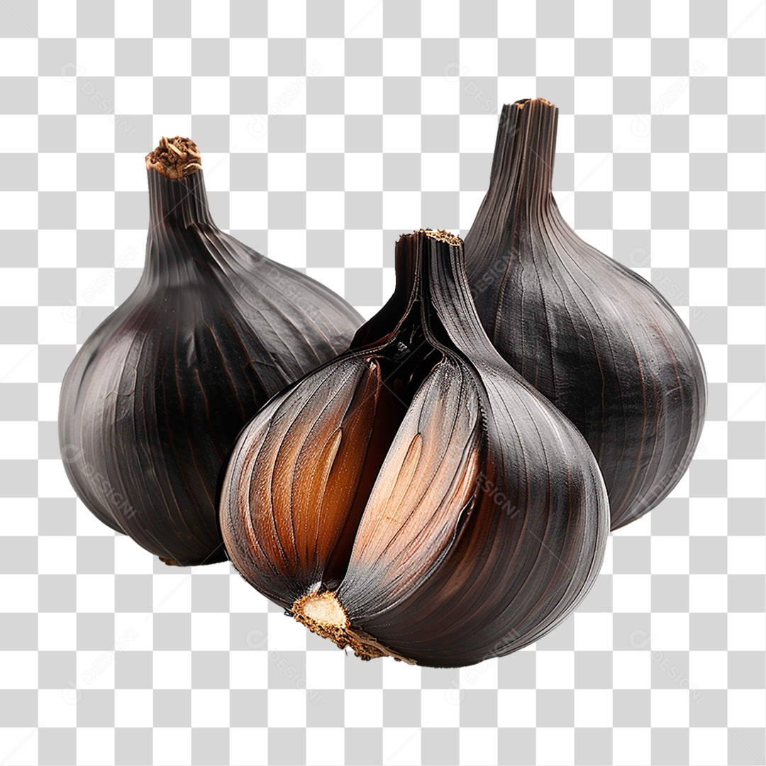 Alhos Preto PNG Transparente