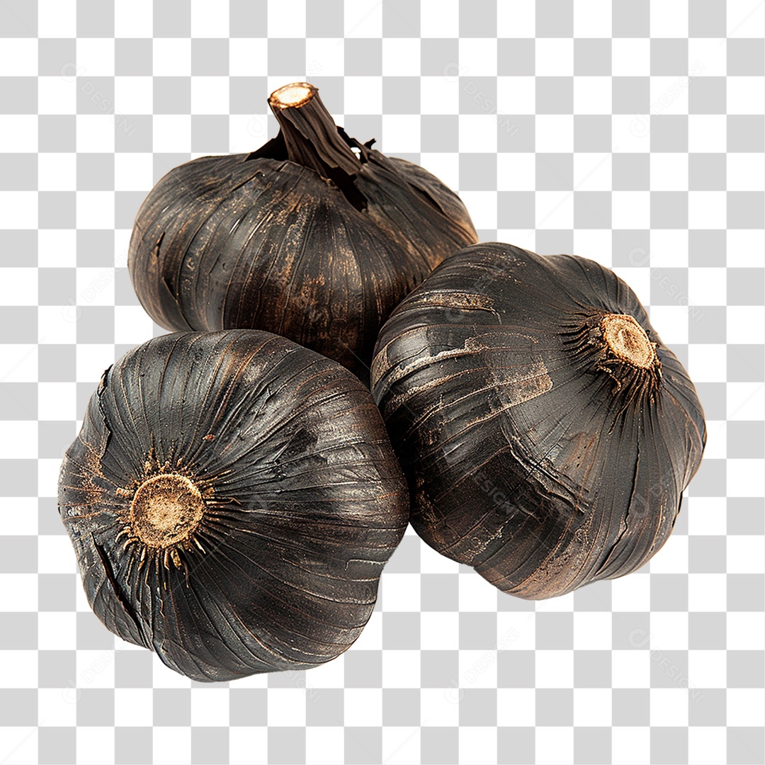 Alhos Preto PNG Transparente