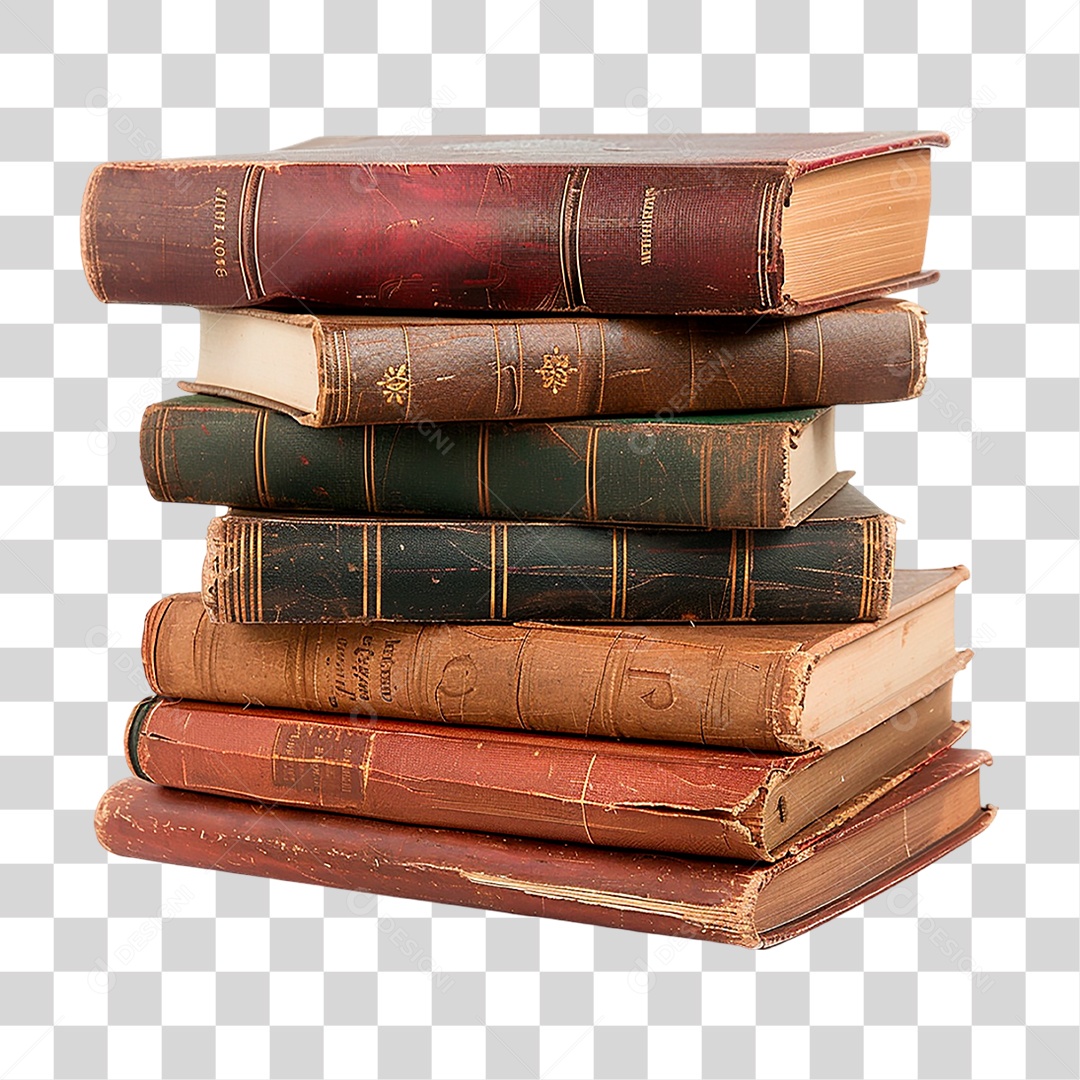 Pilha de Livros PNG Transparente