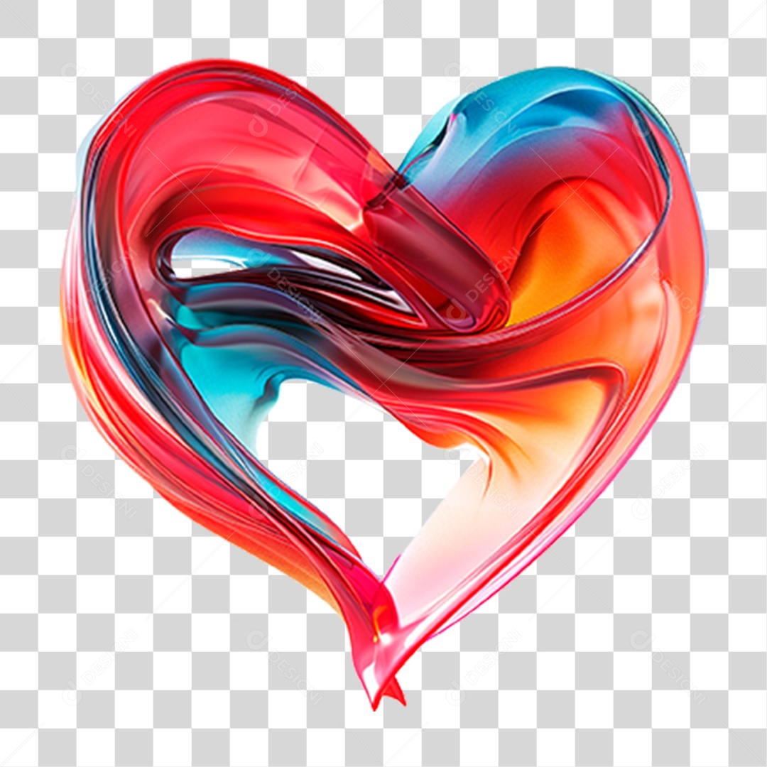 Coração Vermelho PNG Transparente