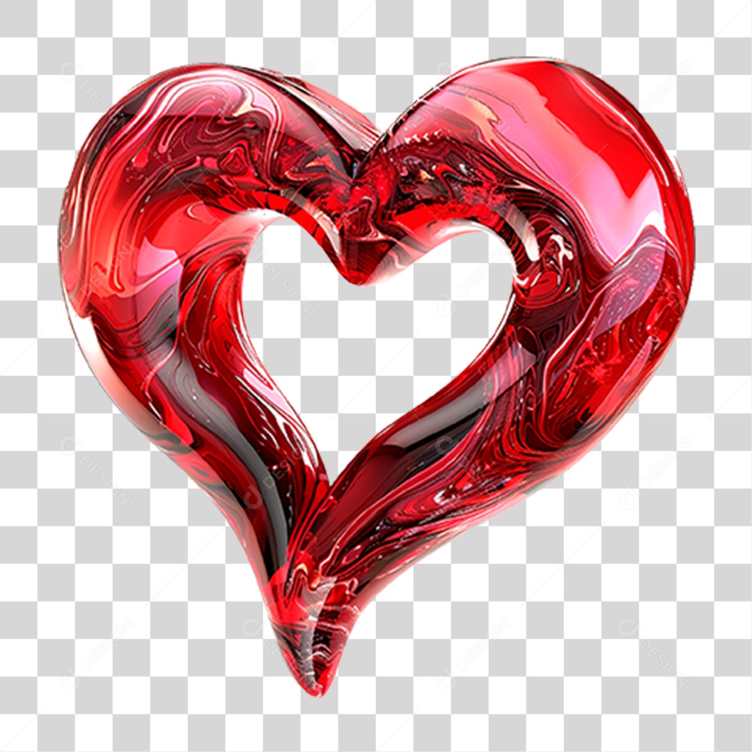 Coração Vermelho PNG Transparente