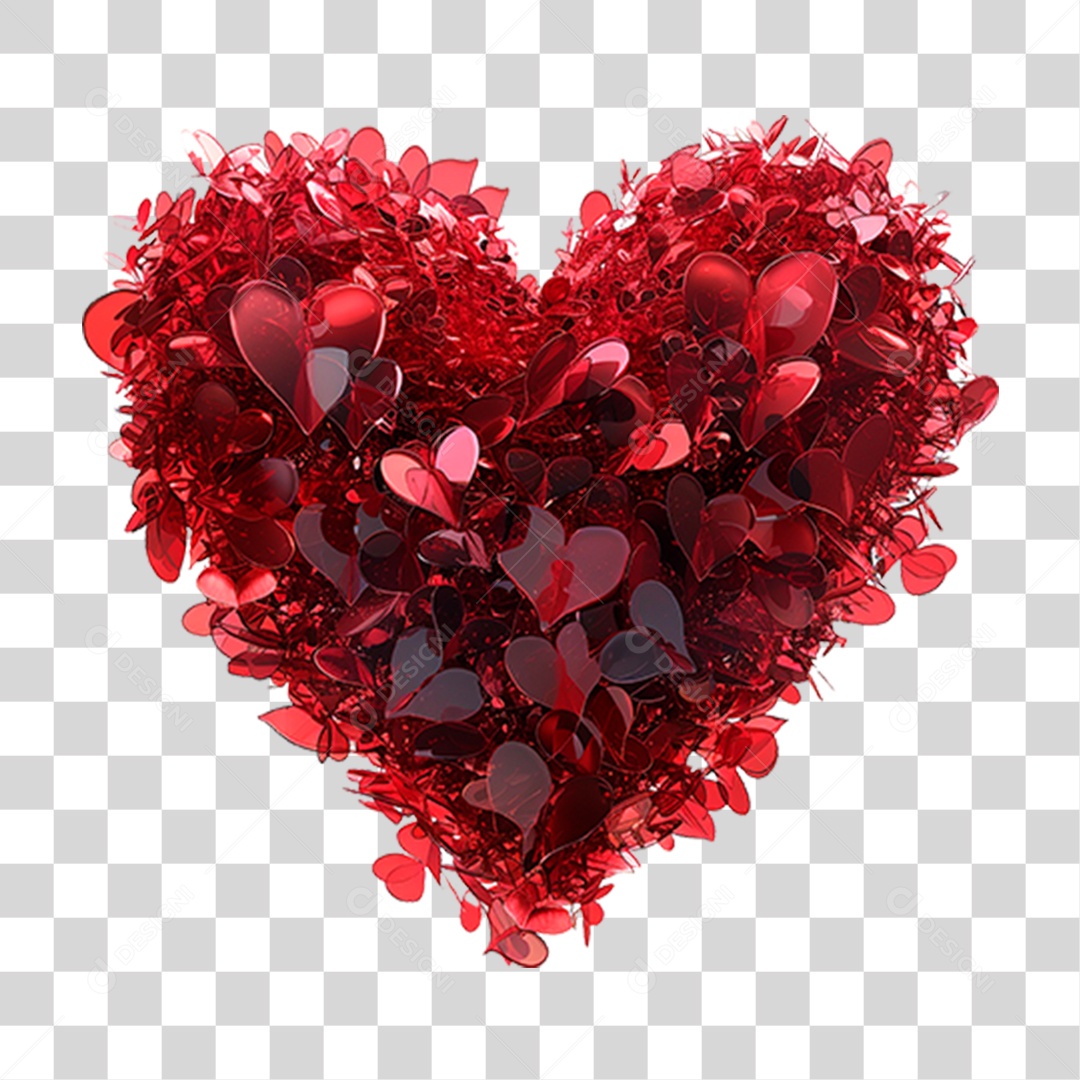 Coração Vermelho PNG Transparente