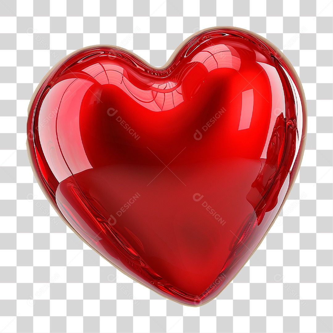 Coração Vermelho PNG Transparente