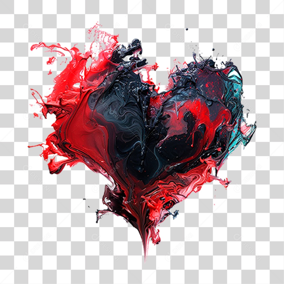 Coração Vermelho PNG Transparente