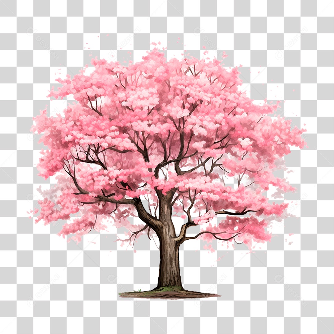 Árvore Cerejeira PNG Transparente