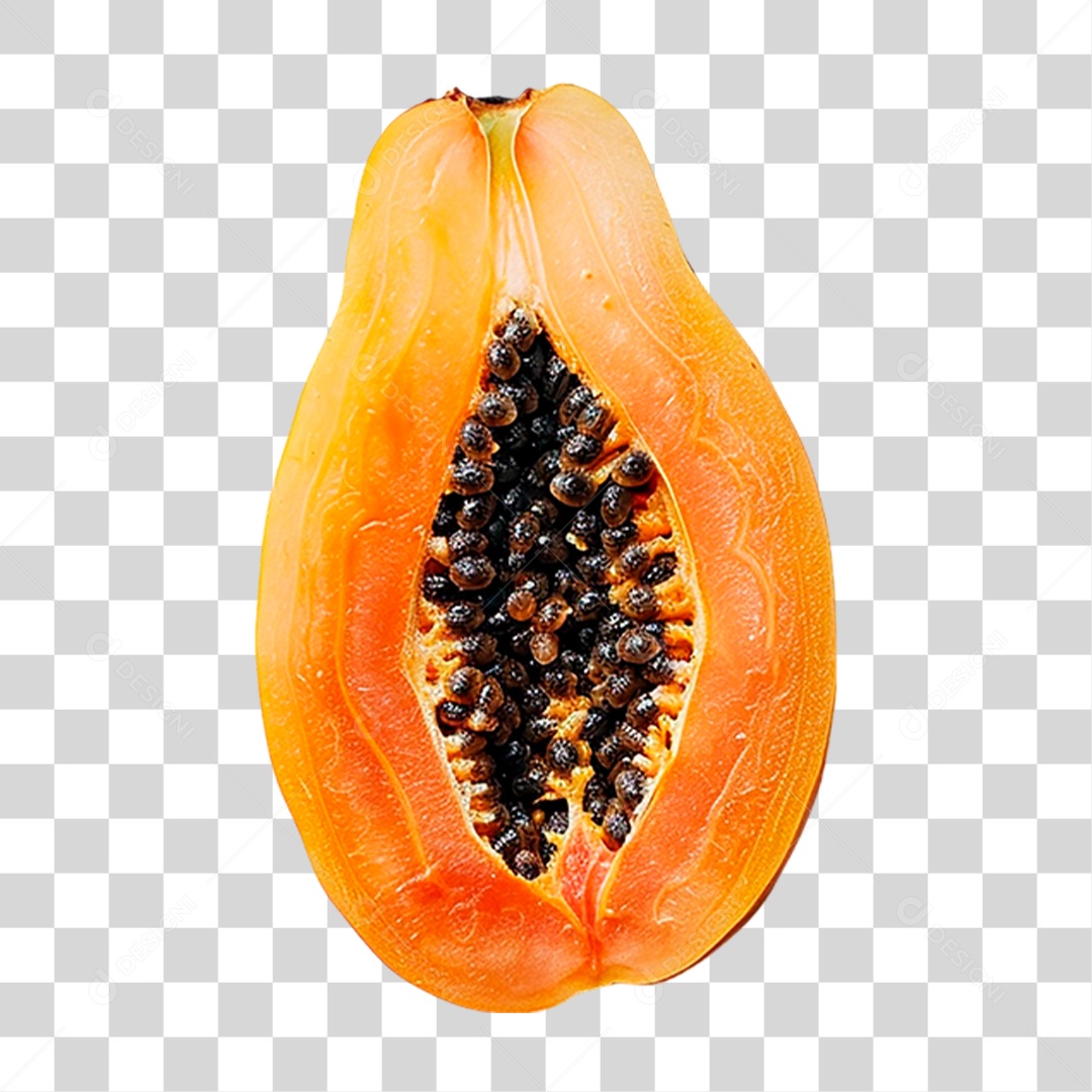Fatia de Mamão PNG Transparente